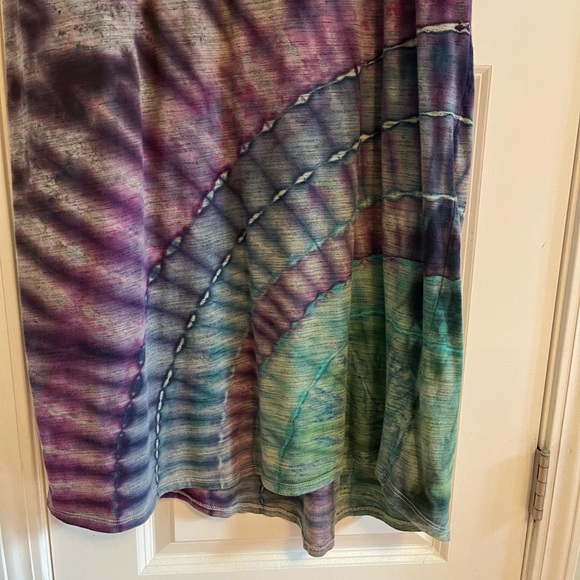 Custom tie dyed Lulraloe Maxi Dress Size Medium - Picture 3 of 4